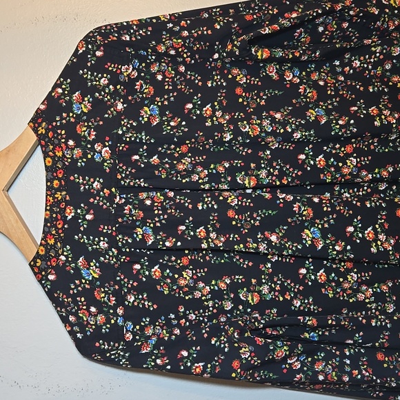 Anthropologie Maeve Marlie Button-Front Tunic Floral Long Sleeved Dress NWT - Picture 10 of 16